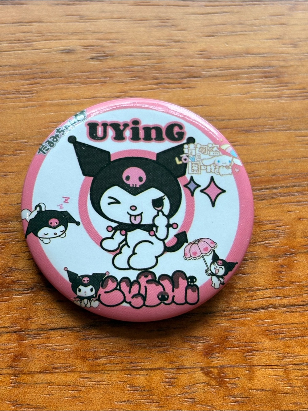 Sanrio Kuromi Uying Pin Badge Collectible
